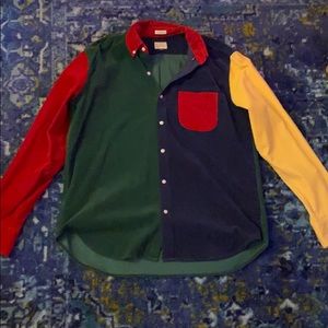 J Crew Color Block Corduroy Burton-Up